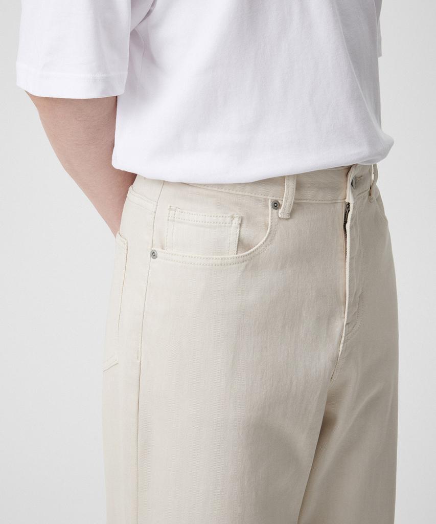 Musinsa Standard [Cooltandard] Широкие джинсовые брюки [Кремовый]