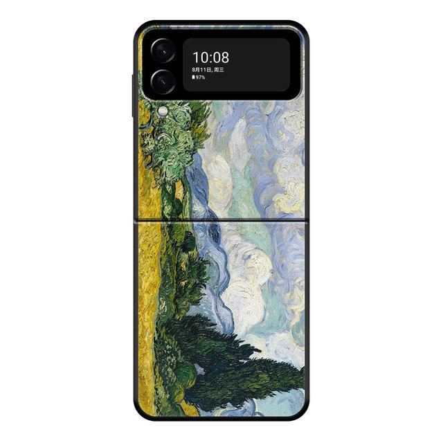 Жесткие чехлы для ПК с изображением Ван Гога и звездного неба для Samsung Z Flip3 5g Zflip Zflip3 Flip Чехол для мобильного телефона
