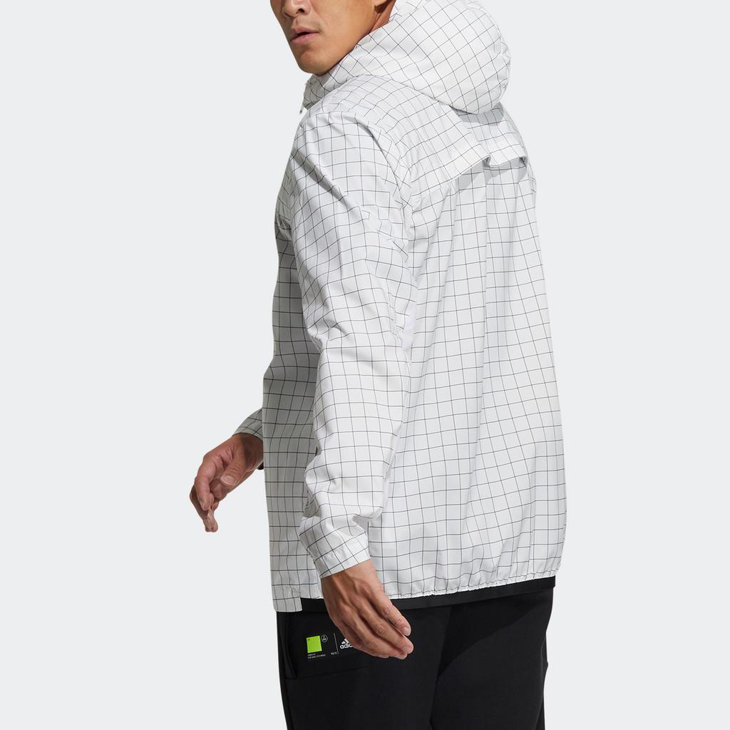 adidas Куртки Мужские Белые С Капюшоном Умеренные Другие GL8686