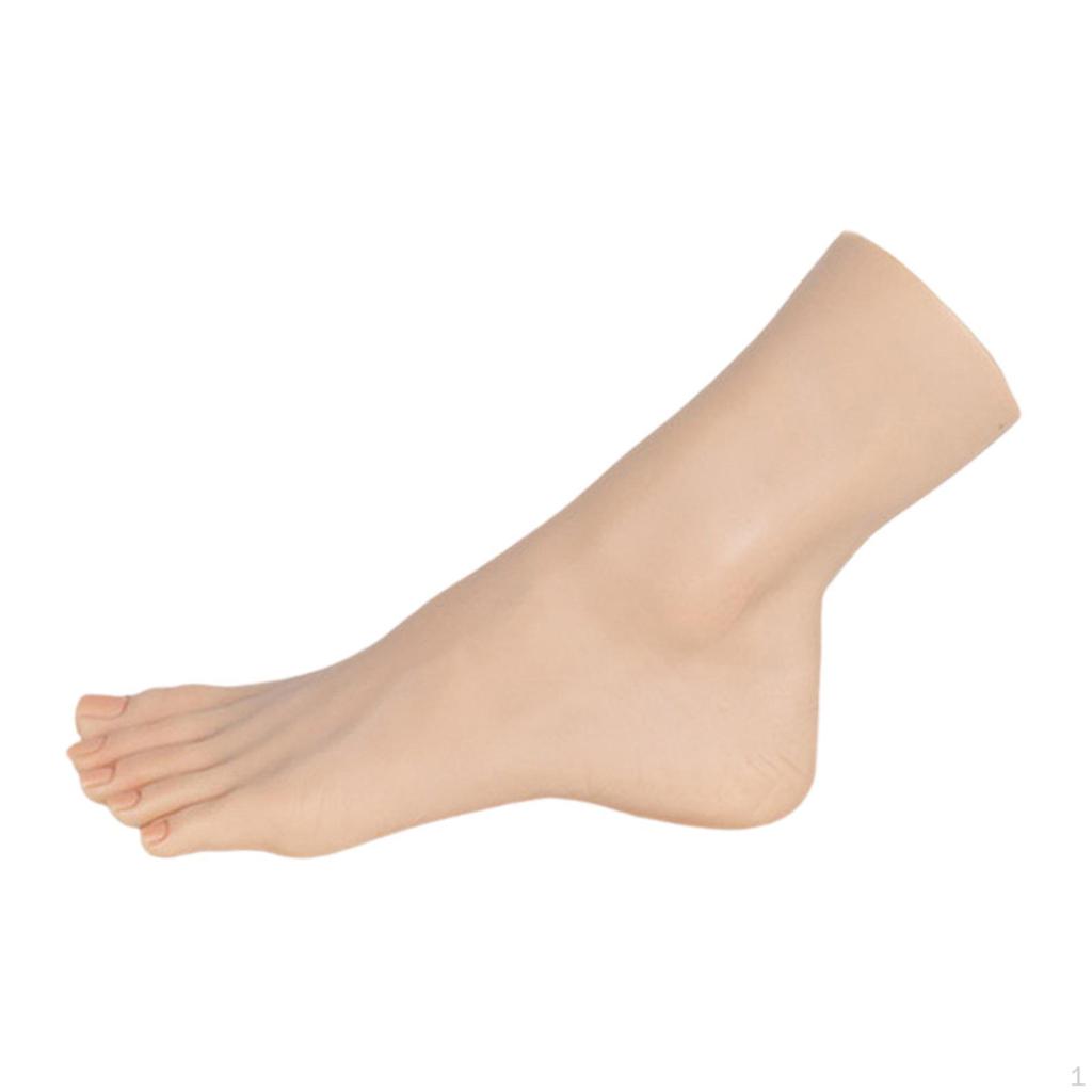 Female Mannequin Feet Display Foot Model Stand Manicure Tool Ankle Bracelet Shoes Sock for