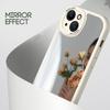 Ультратонкий силиконовый мягкий чехол с зеркалом на заднюю панель, противоударный защитный чехол с полным покрытием для камеры для OPPO Realme
