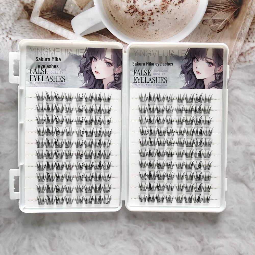Yingmei Jia Jie Fairy Natural Cosplay lashes Hu Die Lan Ren Thick Wide Pure Rain