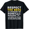 Respect The Bees - Bee Lover Beekeeping _ Beekeeper Gift Unisex T-Shirt