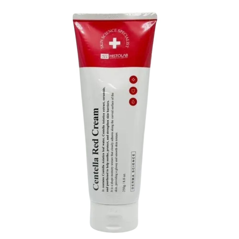 HISTOLAB Крем Centella Red 80 г / 250 г - Успокаивающий и восстанавливающий крем для лица с центеллой азиатской, церамидом NP и пантенолом