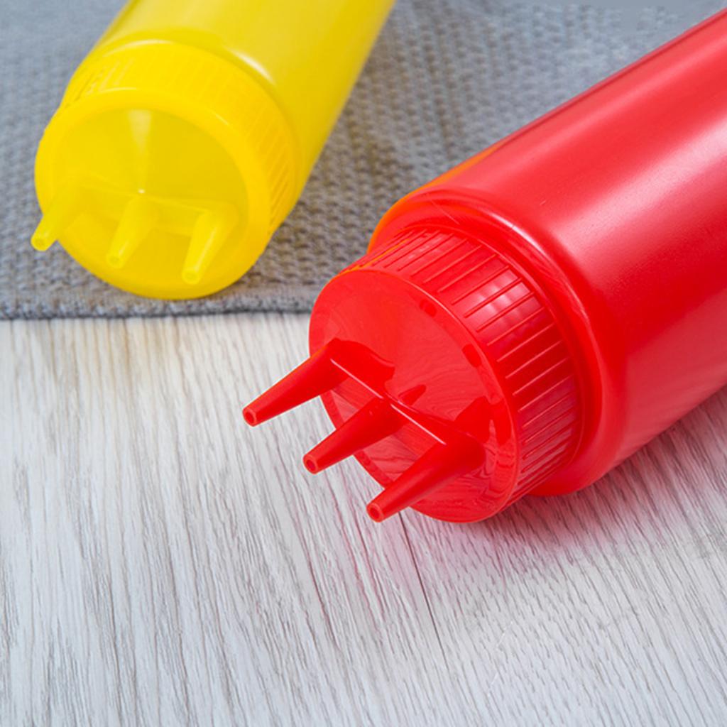 Бутылка для соуса с 3 насадками Гаджеты для готовки Бутылка-пульверизатор из ПЭ Банка для хранения оливкового масла Дозатор для приправ Аксессуары для приправ