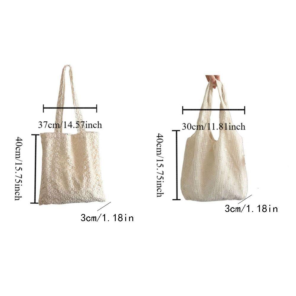 Pastoral Style Daisy Flower Shoulder Bag Nylon Beach Bag Elegant Bohemian Handbag Travel