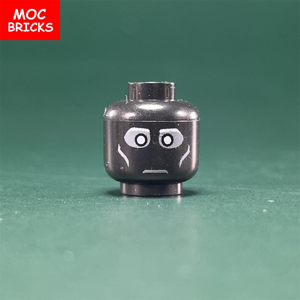 10 шт. Детали MOC Лица Мальчиков и Девочек Фигурка Голова Выражение Лица Образовательные Строительные Блоки Игрушки для детей подарок