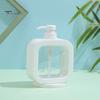 Leak-proof Liquid Soap Bottle 300ML/500ML Clear Plastic Lotion Dispenser Durable Waterproof Design Easy Pump Press Transparent Refill Dispensing
