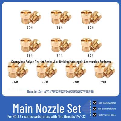 Комплект главных жиклеров карбюратора Holley 1/4-32, размеры отверстий #70-79