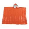 Emergency Poncho Reusable Orange Emergency Waterproof Insulation Poncho Blanket for Outdoor Survival