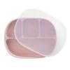 Regalo Baby Plate with Food Hygiene Baby Microwave Dishwasher Includes Suction Cup Tableware, Lid, Tested, Food, Safe, Silicone, Safe, (Dusty Pink)