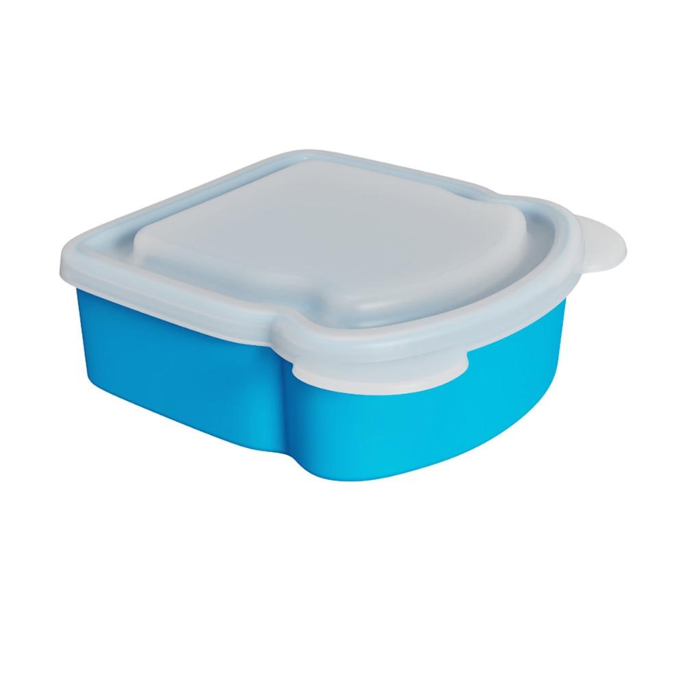 Airtight Silicone Sandwich Box With Lid Prep Keeper Dishwasher Safe Food Container  Snacks