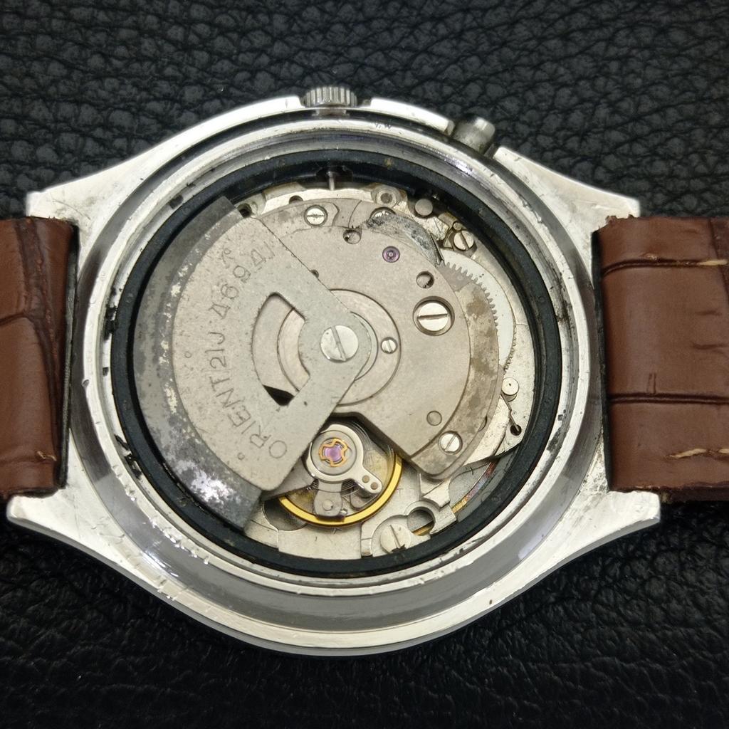 ЯПОНИЯ ВИНТАЖ ORIENT CRYSTAL АВТОМАТИЧЕСКИЕ 46941 МУЖСКИЕ ЧАСЫ ОРИГИНАЛЬНЫЙ ЦИФЕРБЛАТ a703368-1