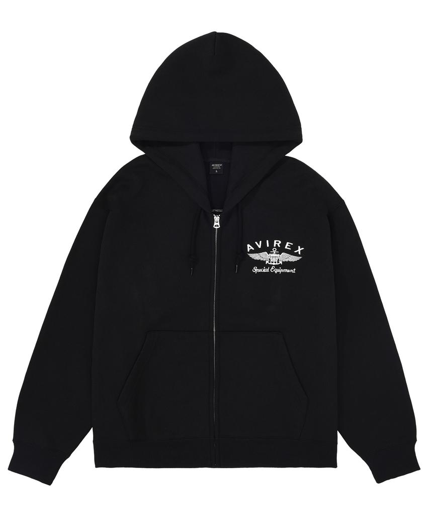Худи Avirex с логотипом Varsity / Черный 7833931009