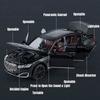 1/24 BMW THE 7 760Li Миниатюрная литая игрушечная машинка Модель 1:24 открывающиеся двери со звуком и светом, коллекция подарков для детей