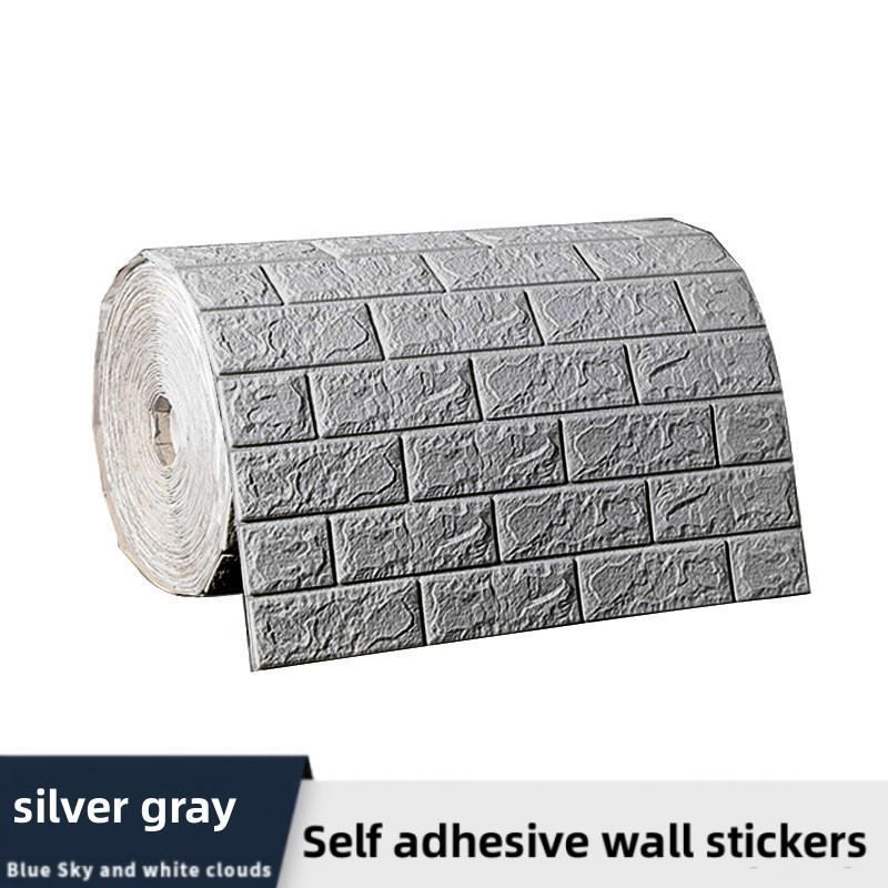 70 см x 1 м 3D мягкие пенопластовые обои в виде кирпича, наклейка в рулоне, сделай сам, самоклеящаяся бумага для гостиной, дома, кухни, ванной комнаты, декоративная настенная бумага