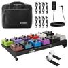 STRICH Powered Effects 46 X 28 Lightweight Aluminum Alloy Pedal Board with Pedal Cable Bag and Strips PB-S18 Board, Cm, 1.2 Kg, Hook-and-Loop