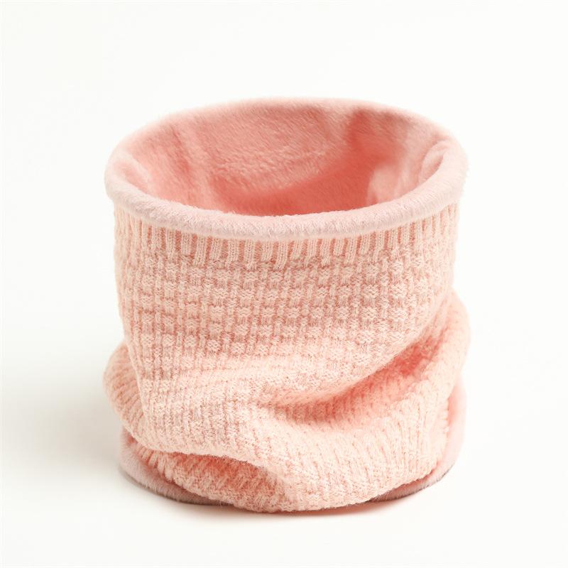 Вертикальный сетчатый плюшевый новый шарф для мужчин и женщин, теплый и мягкий шейный платок, однотонный вязаный утолщенный шарф