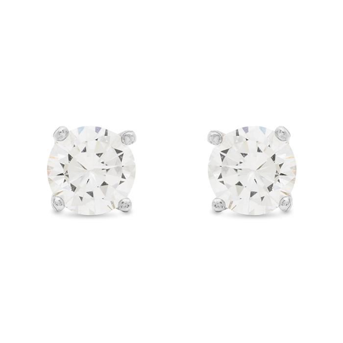 Boucles D'oreilles - LUXENTER - Básico - Argent 925 - Zircone - Rhodié