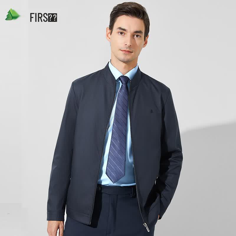 FIRS Men's Business Casual Stand-Up Collar Jacket
