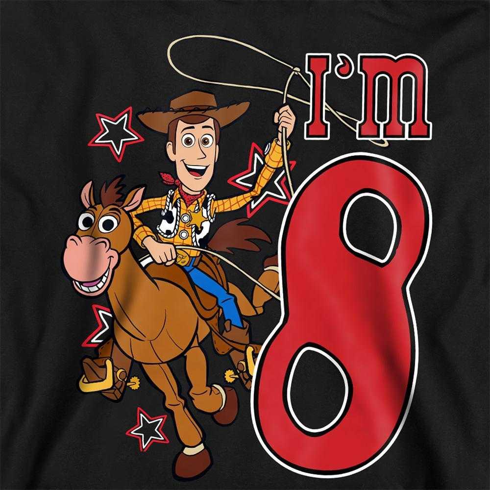 Toy Story Childrens/Kids I'm 8 Woody Birthday Pullover Hoodie