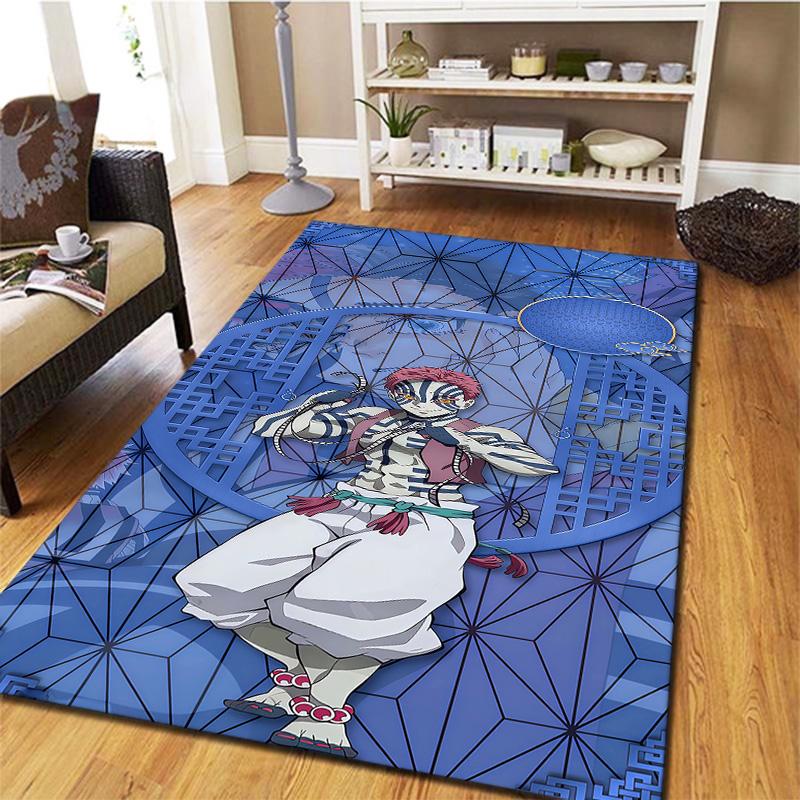 Demon Slayer Carpet Rug For Living Room Bedroom Home Sofa Decoration Kids Play Nonslip Floor Mat