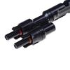 1Pair Exquisite Workmanship Easy To Use Waterproof Mc4 T/Y Connector