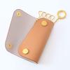 Ilbizonte Key Case 4 Rows Leather SKH115 Natural Brown KEY HOLDER ORGANIC VACCHETTA LEATHER PV0039 Key Ring Key Holder Genuine Leather Trifold Cowhide