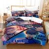 Hot Anime Blue Lock Bedding Set Duvet Cover Set King Queen Twin Double Size Comforter Cover Set For Teens and Boys Anime Lover