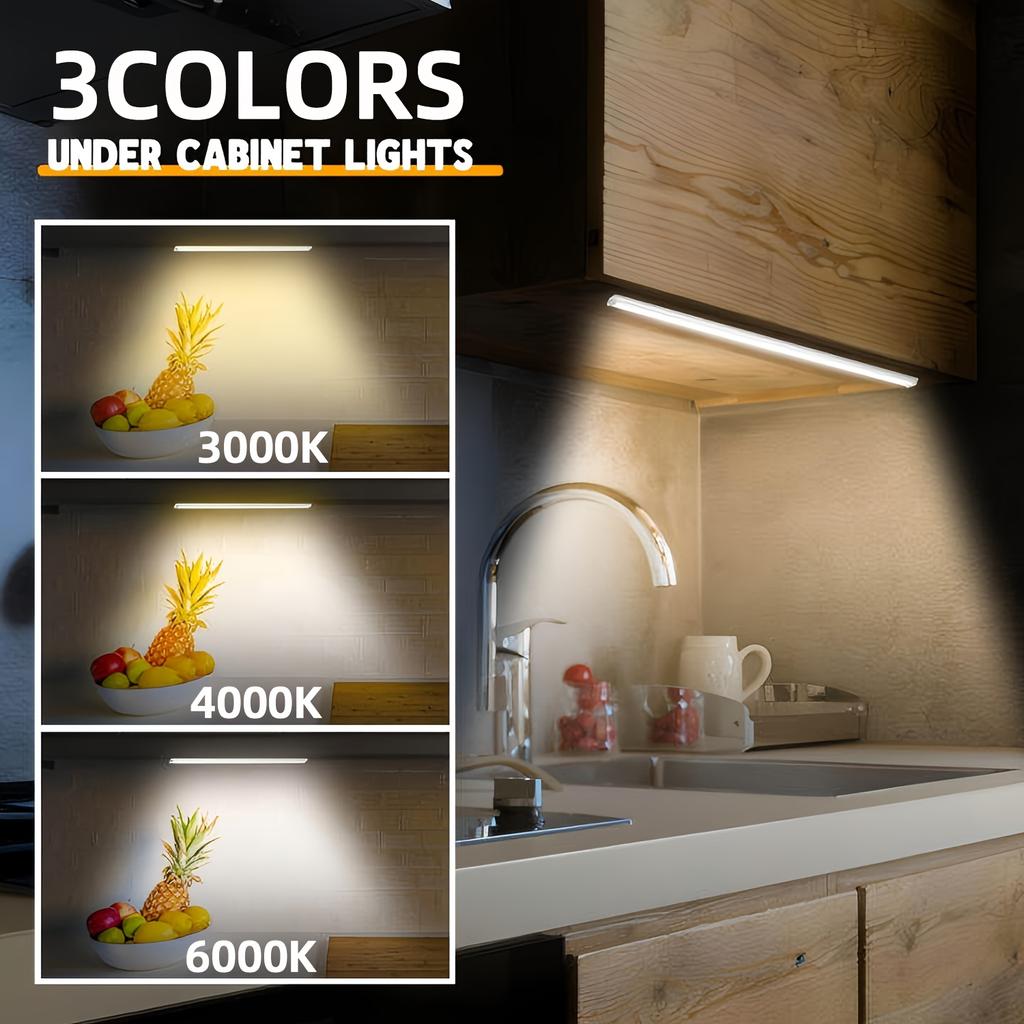 Индукционный светодиодный светильник с USB-зарядкой, магнитный светильник для шкафа, подходит для кухни, гардероба, прихожей, спальни, освещения шкафа, датчик движения