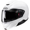 HJC HELMETS SMART HJC RPHA 91 Solid Motorcycle Helmet System with Flip-Up Sun Visor, Ventilation, and Built-in Intercom Compatible, HJH246 Pearl White