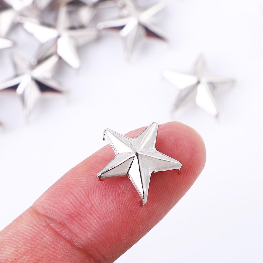 Nailhead for Hat,Bag,Clothes Releasable Quality DIY Studs Star Rivets Sewing Decor Garment Supplies