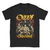 Heavy Metal Rock Ozzy Osbourne Red Flame Male T-Shirt Summer T-Shirts Cotton Harajuku Tshirt for Man Women Short Sleeve Clothing