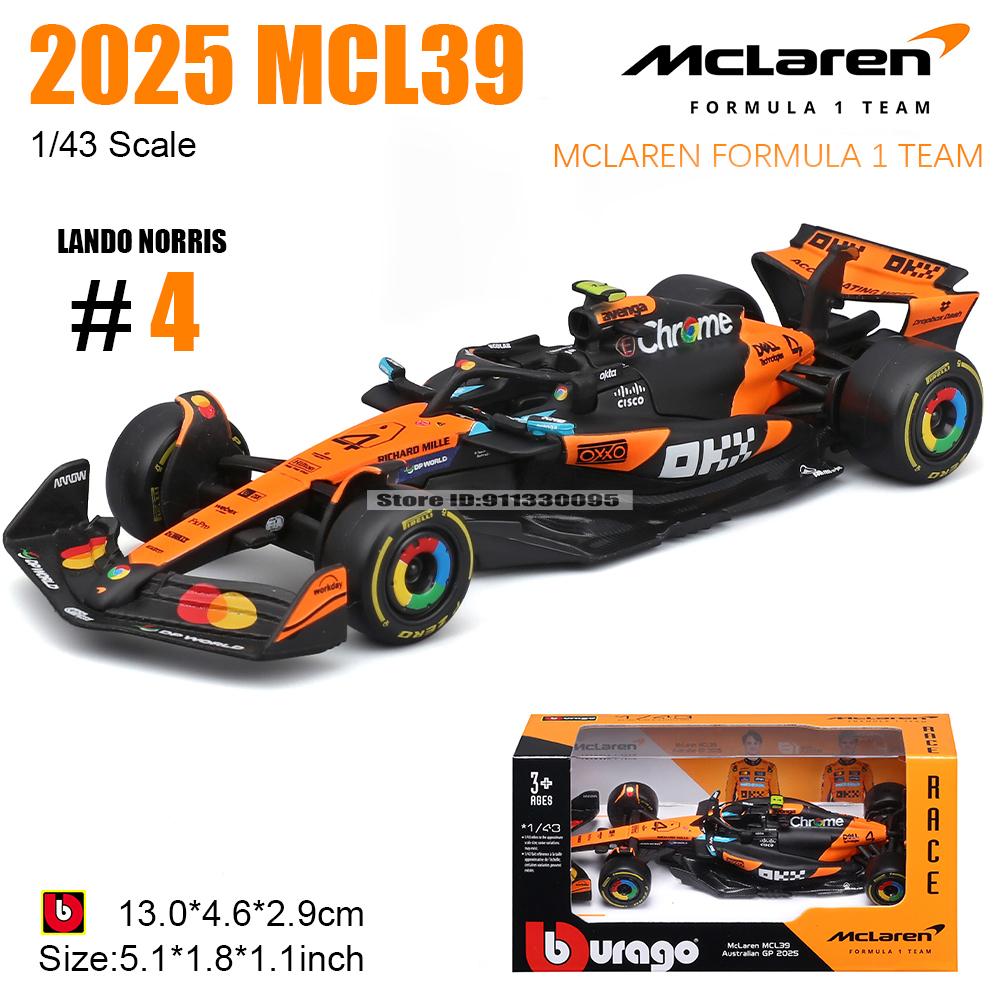 Ббураго 1:43 2025 F1 BWT Alpine Formula One Team #10 Пьер Гасли #43 Франко Колапинто Металлическая модель автомобиля литье под давлением Игрушка Коллекционная