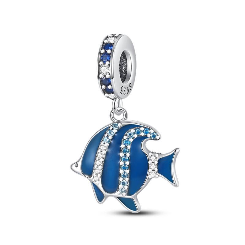 Новые мультяшные шармы серии «Космос и океан», подходят для оригинального браслета, бусины-шармы, ожерелье, женские медные украшения