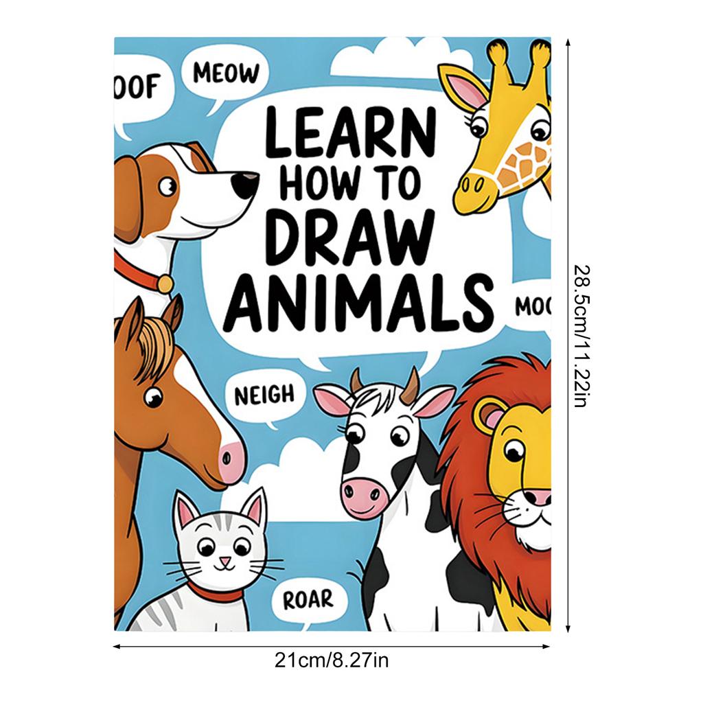 Children Drawing Books Learn How To Draw, Coloring Books Early Learning Art Supplies for Toddlers & Preschoolers