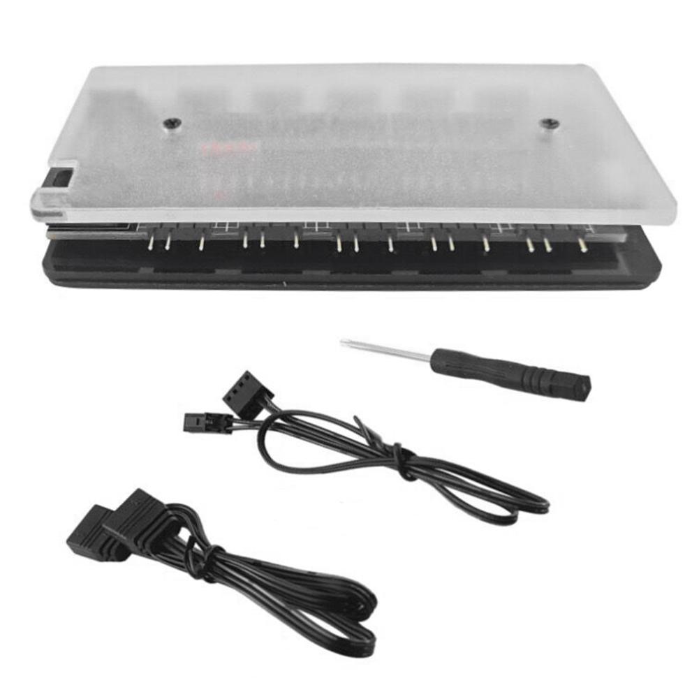 4-контактный PWM и 5 В 3-контактный ARGB многопортовый разветвитель ARGB и PWM хаб 10/16-портовый хаб для корпусных вентиляторов адаптер Cooler Master питание SATA