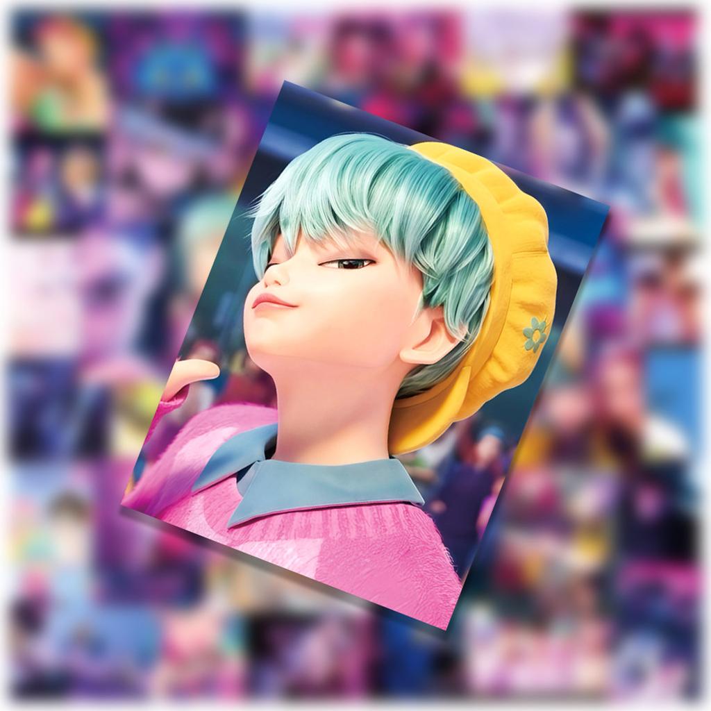 50pcs Witch Girls Personalized Stickers Waterproof Decorative Stickers For Notebooks And Water Cups