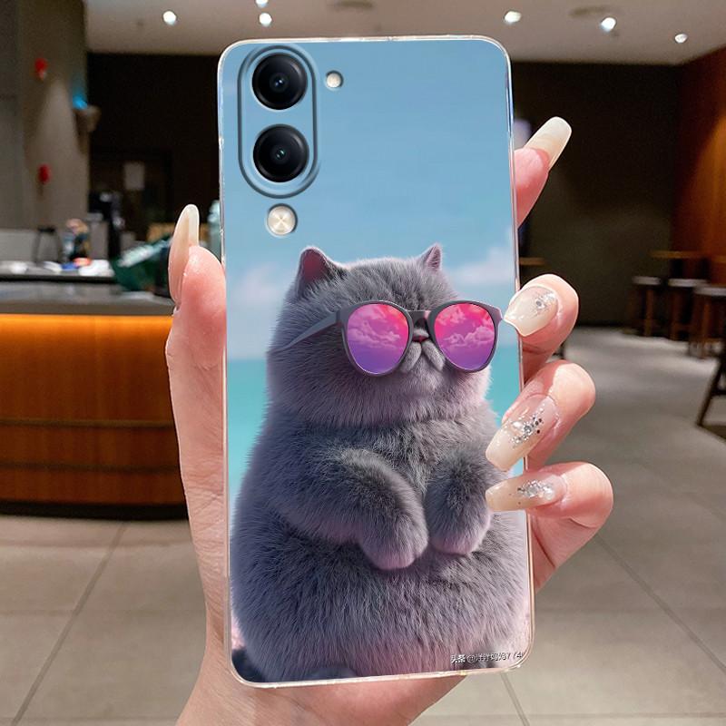 Чехол Для vivo Y04s Роскошный Милый Крутой Мальчики Девочки Мягкий силиконовый Чехол для Телефона Задняя Крышка Для Vivo Y04s Y 04s Прозрачный ТПУ Корпус