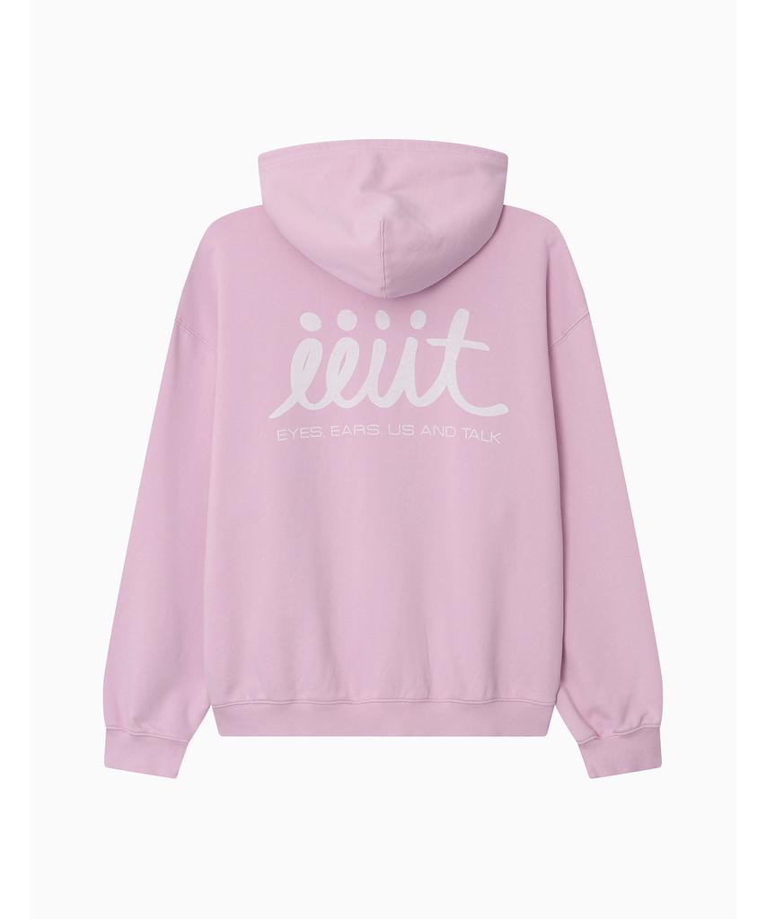 Eeut Eeut Basic Washed Sweat Zip-Up / Light Pink
