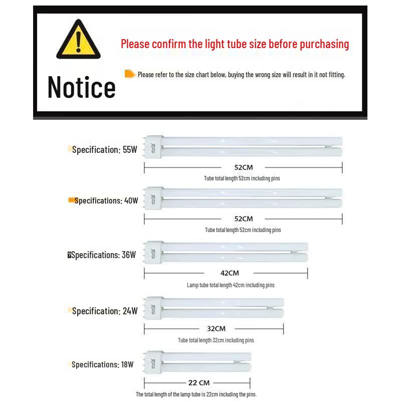 LiangZhixing 55W H-Type Fluorescent Lamp Module Kit