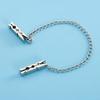 Silver Clamps with Chain Clip Adjustable Body Jewelry