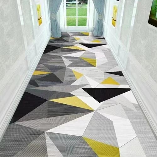 Modern Household Long Corridor Carpet Aisle Stairs Runner HOTEL Hallway Non-slip Long Rug Washable Floor Mats Customizable