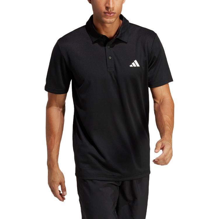 adidas Мужская теннисная футболка-поло черная HR8730