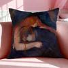 Art EEdvard Munch Anxiety Art Cushion Cover Breathable Linen Pillowcase Summer Odorless EcoFriendly Invisible Zipper Washable