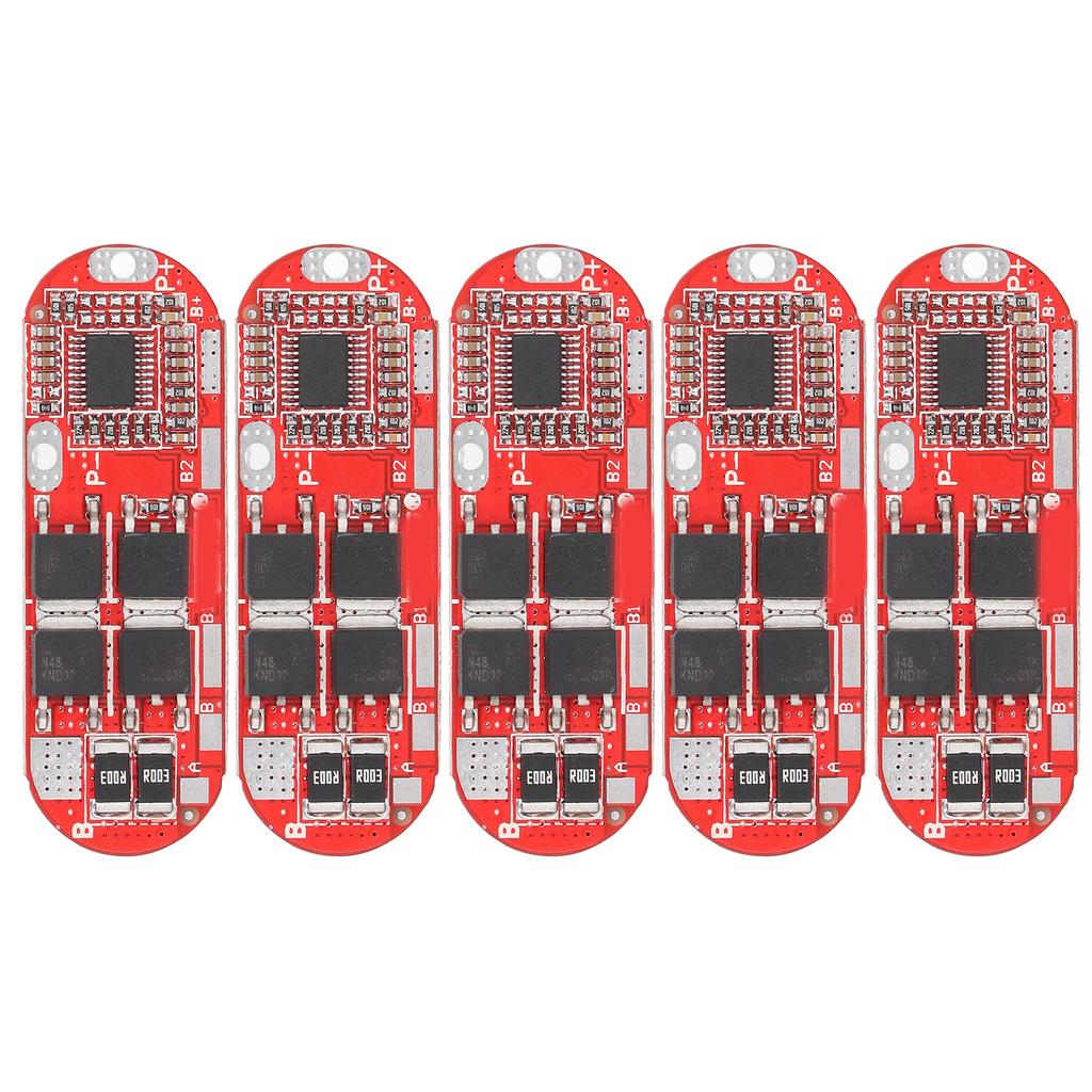 5Pcs Lithium Battery Protection Board Charge Discharge Module 1‑5S 3.7V 20A for Ternary Cell