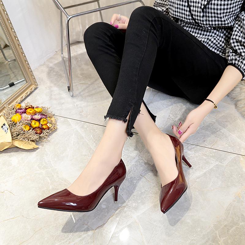 Fashion Aphixta 7cm Thin Heels Pumps Women Stiletto-heel Dress Women Shoes Wedding Official Leisure Shoes Plus Big Size 49 50