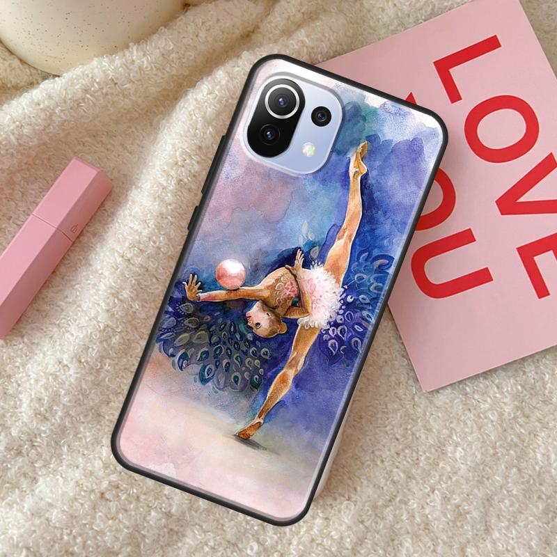 Gymnastics Oil Painting For POCO F3 F1 M3 M4 X3 Pro GT X4 Pro Phone Case For Xiaomi Mi 11 Lite 12 11T Pro Cover