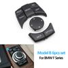 Car Central Console CIC Multi-Media Control Button Cover For BMW 1 2 3 4 5 6 7 X3 X4 X5 X6 Series F30 F31 F10 F11 F06 F25