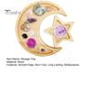 Moon Star Wooden Plate Jewelry Tray Smooth Edge Burr Free Dessert Party Serving Tray Ramadan Decoration